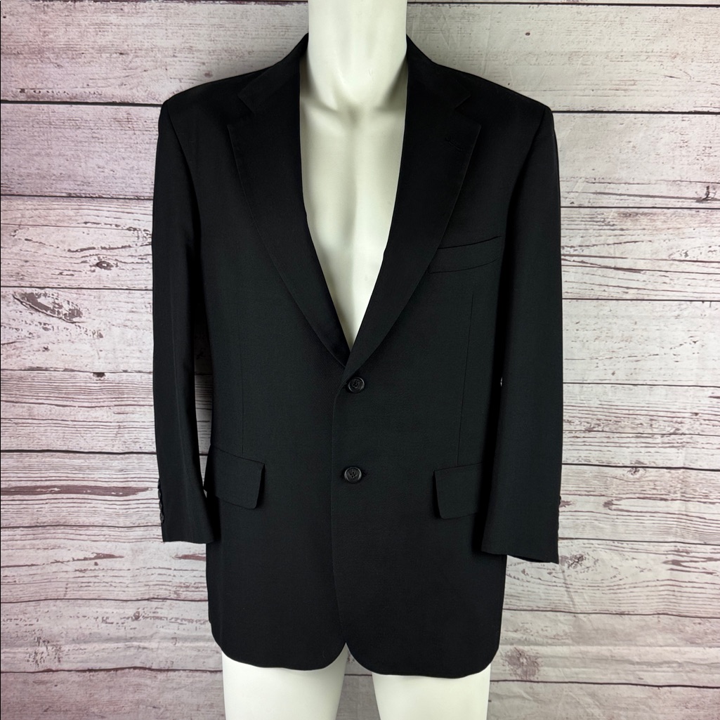 Lacrosse Sports Jacket Size 40s. Men’s Black. Two Button- Usa Made